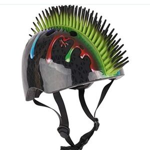 NWT | Credheadz | Bicycle Helment | mohawk with slime